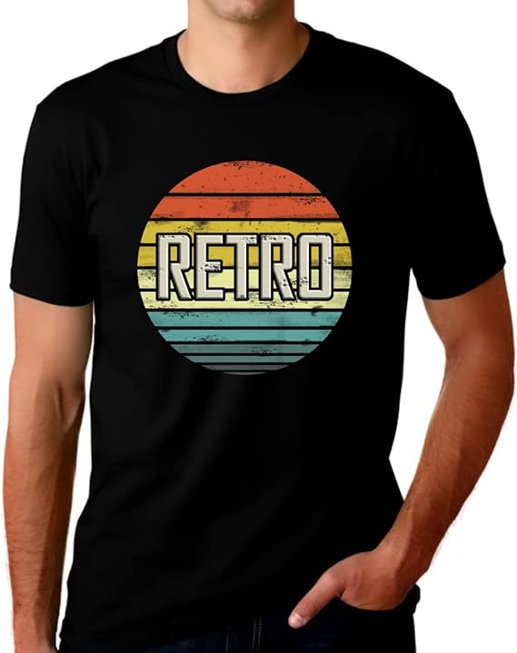 Camisetas vintage retrô para homens